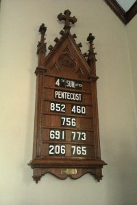 Click the Hymn Board picture above to listen to this week's sermon
