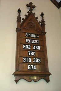 Listen to this week's sermon by clicking the above hymn board