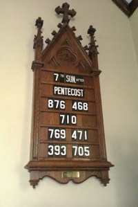 Click the above hymn board photo to listen to this week's sermon